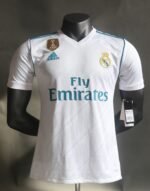 Real Madrid Retro Jersey Home Shirt 2017-18 - Image 8