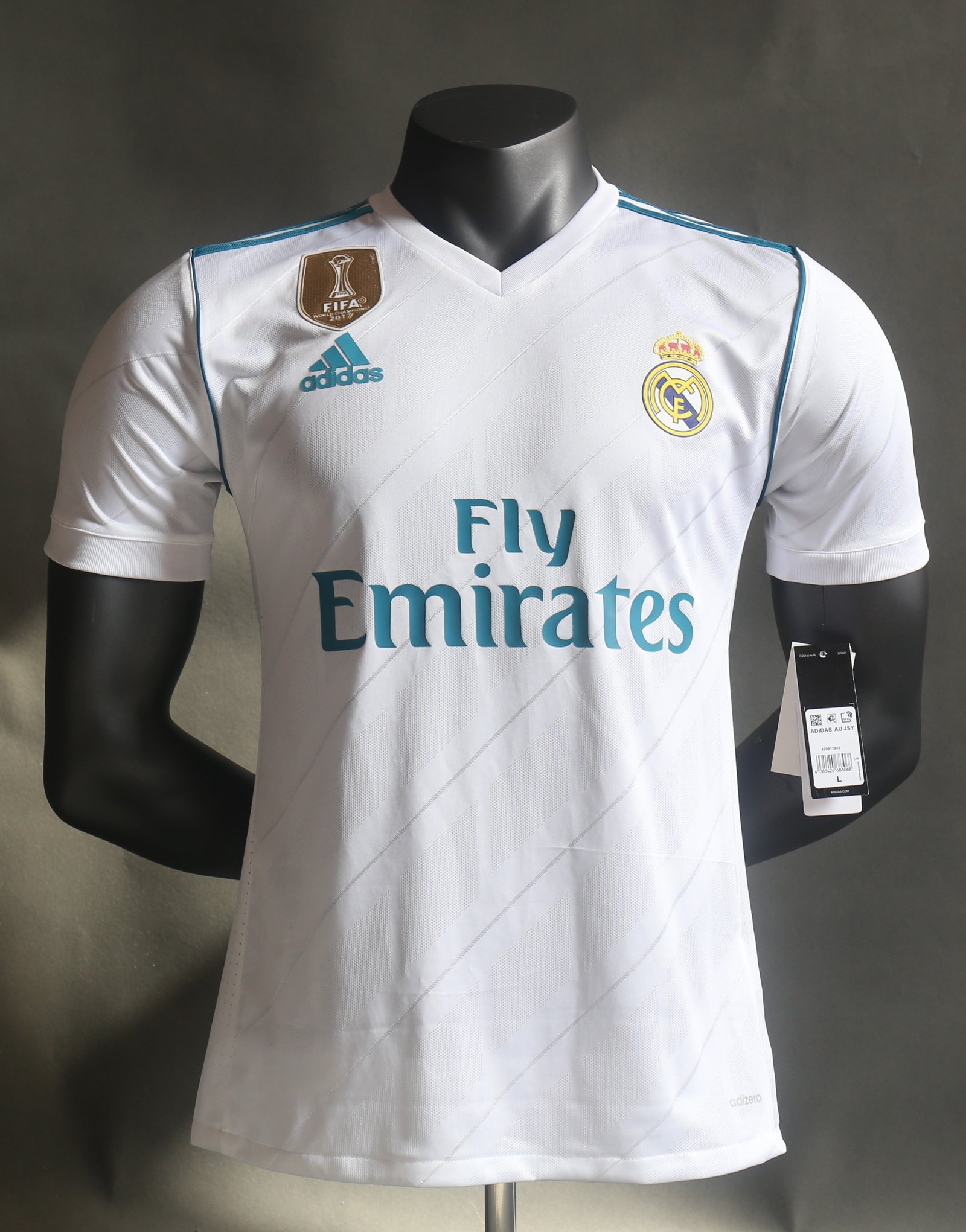 005bb2c1 Real Madrid Retro Jersey Home Shirt 2017-18 - Image 8