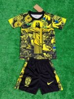 2024 Brazil Christ the Redeemer Special Kids Kit Shirt Football - Image 4