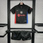 24-25 Barcelona Away Soccer Kids Jersey+Shorts - Image 7