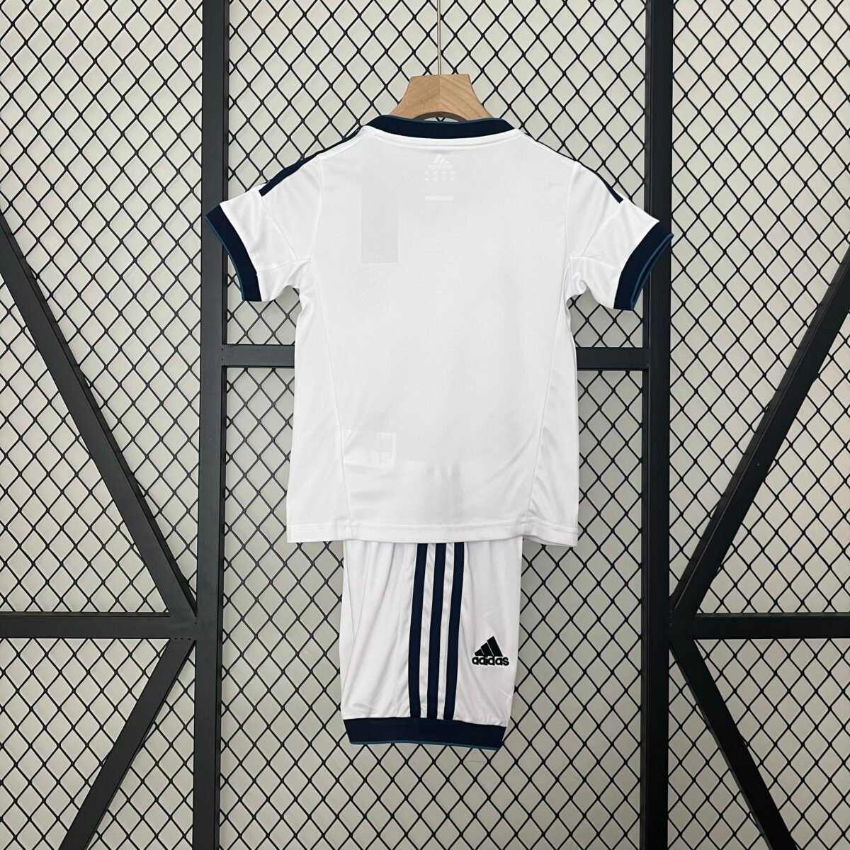 Real Madrid 12-13 Home Retro Kid Kits White Jersey - Image 3