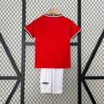 Manchester United 00-01 Home Retro Kid Kits Youth Apparels Jersey - Image 3
