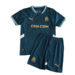 24-25 Marseilles Away Soccer Kids Kit Jersey+Shorts