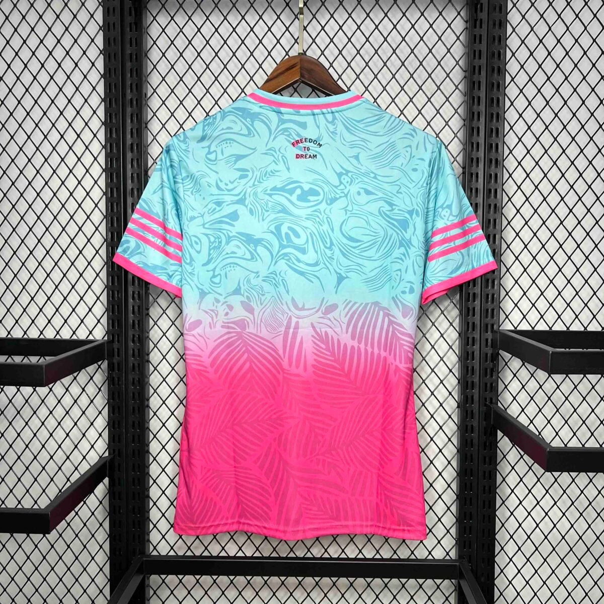24-25 Inter Miami Special Beach Edition Kit Pink&Blue Soccer Jersey - Image 3