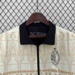 23-24 AC Milan Trench Coat Reversible Windbreaker Double-Sides Jacket - Image 13