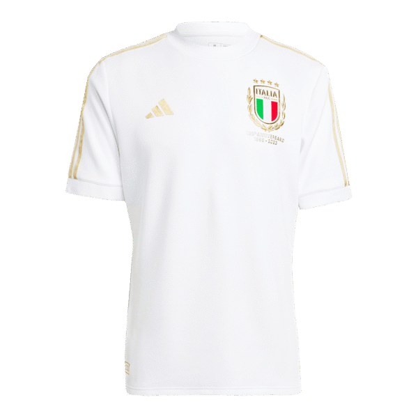 Adidas Italy Nation 125th Anniversary 2023 Men White Player Edition Jersey