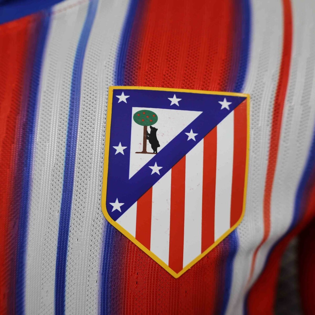 24-25 Atletico Madrid Home Long Sleeve Kit Player Version Shirt - Image 4