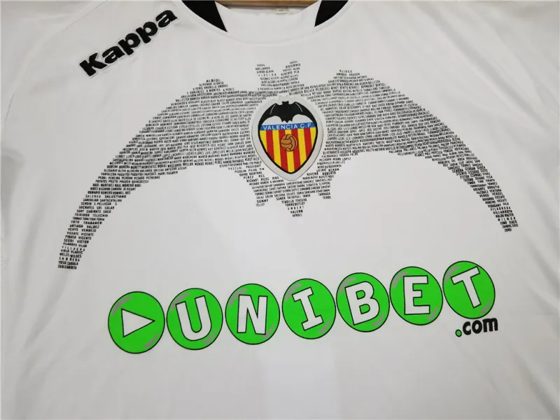 0b315b1715 Valencia 2009/10 VICENTE #14 DAVID VILLA #7 Retro Jersey Home - Image 5