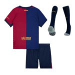 Kids Barcelona Custom Home Full Soccer Kits 2024-25 - Image 2