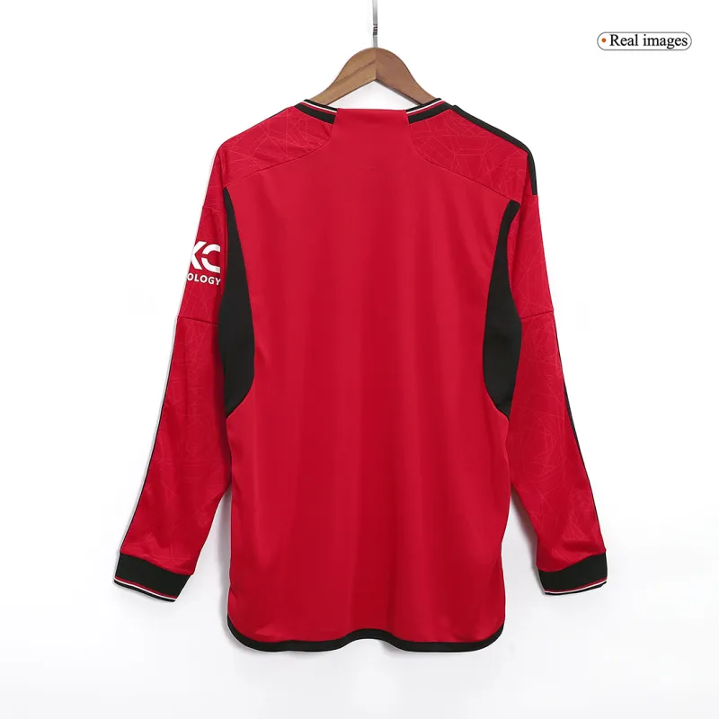 0e1a0c44ed Manchester United 2023/24 Home Long Sleeve Jersey - Image 4