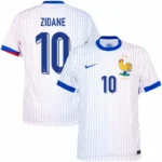 France Away Zidane 10 Shirt 2024-2025 Player version Size:S-2XL Non-Customize