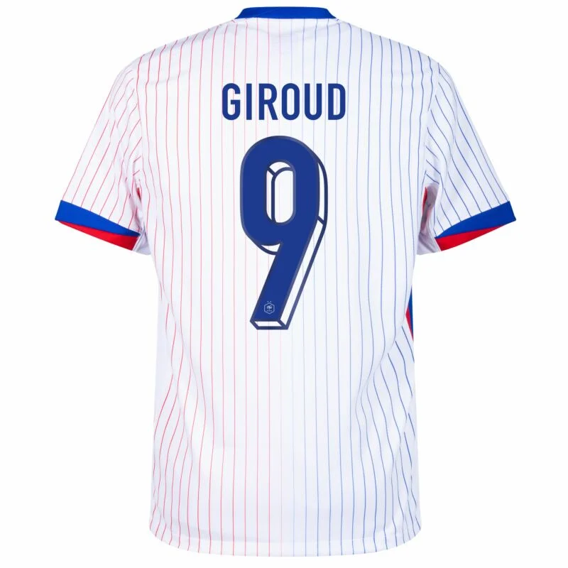 1015-0539044510 France Away Giroud 9 Shirt 2024-2025 Player version Size:S-2XL Non-Customize - Image 2