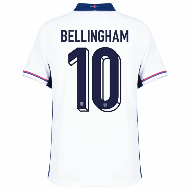 1035 England Home Bellingham 10 Shirt 2024-2025 Fan Size:S-2XL Non-Customize - Image 2
