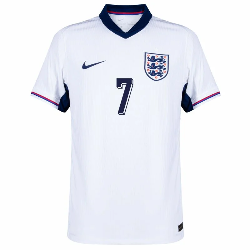 1047-083455594d England Home Saka 7 Shirt 2024-2025 Fan Size:S-2XL Non-Customize - Image 3