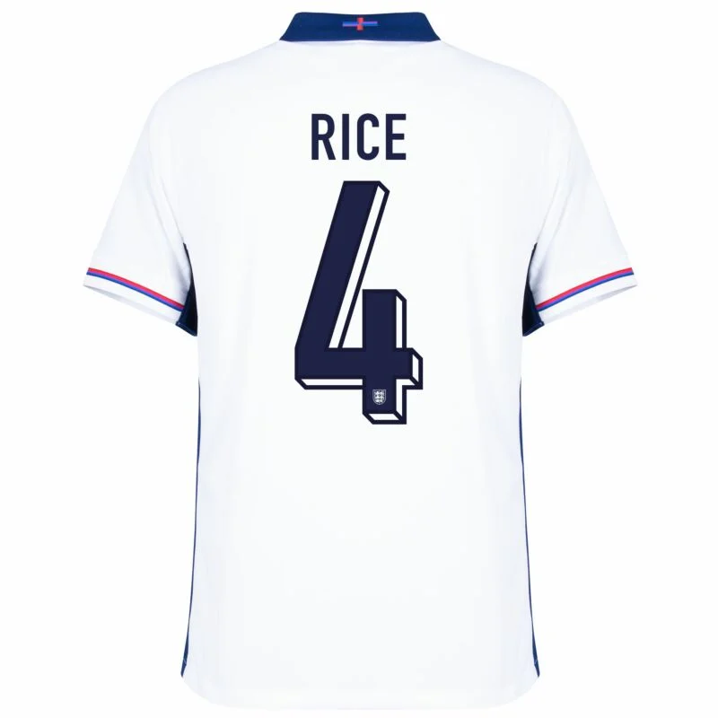 1052-0837299d87 England Home Rice 4 Shirt 2024-2025 Fan Size:S-2XL Non-Customize - Image 2