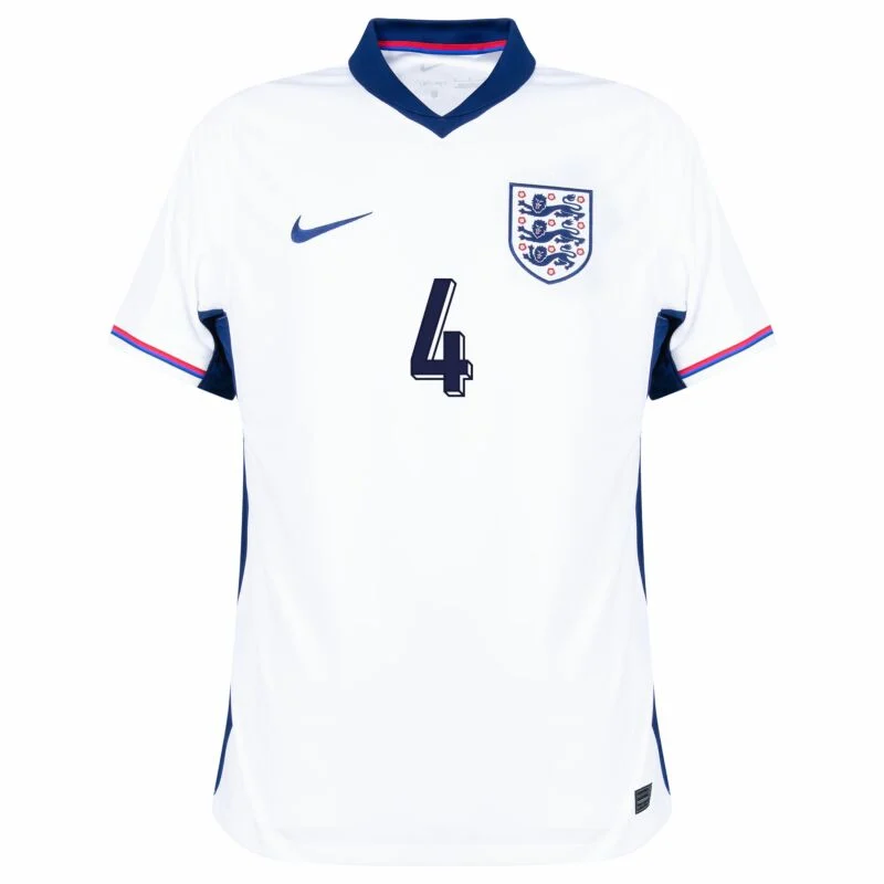 1053-083729a247 England Home Rice 4 Shirt 2024-2025 Fan Size:S-2XL Non-Customize - Image 3