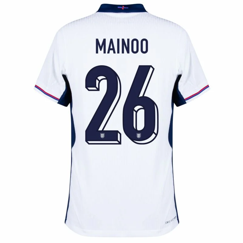 1057-0840203dcd England Home Mainoo 26 Shirt 2024-2025 Fan Size:S-2XL Non-Customize - Image 2