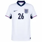 England Home Mainoo 26 Shirt 2024-2025 Fan Size:S-2XL Non-Customize - Image 3