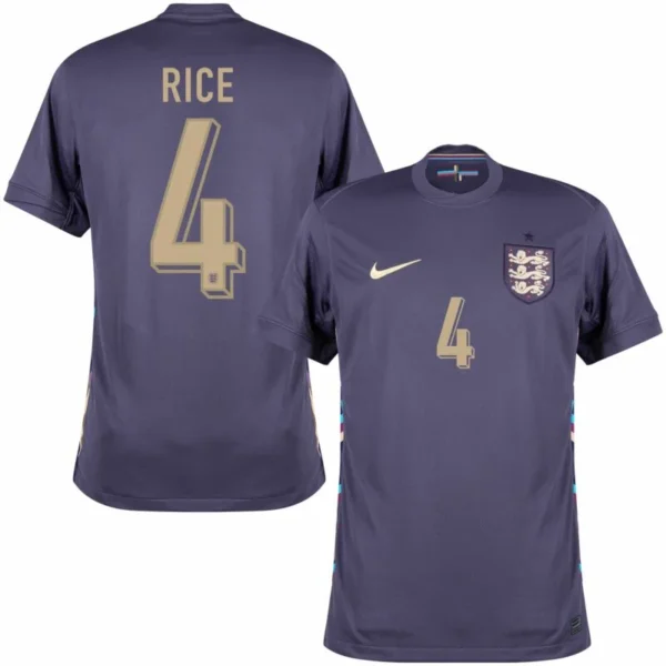 England Away Rice 4 Shirt 2024-2025 Fan Size：S-2XL Non-Customize