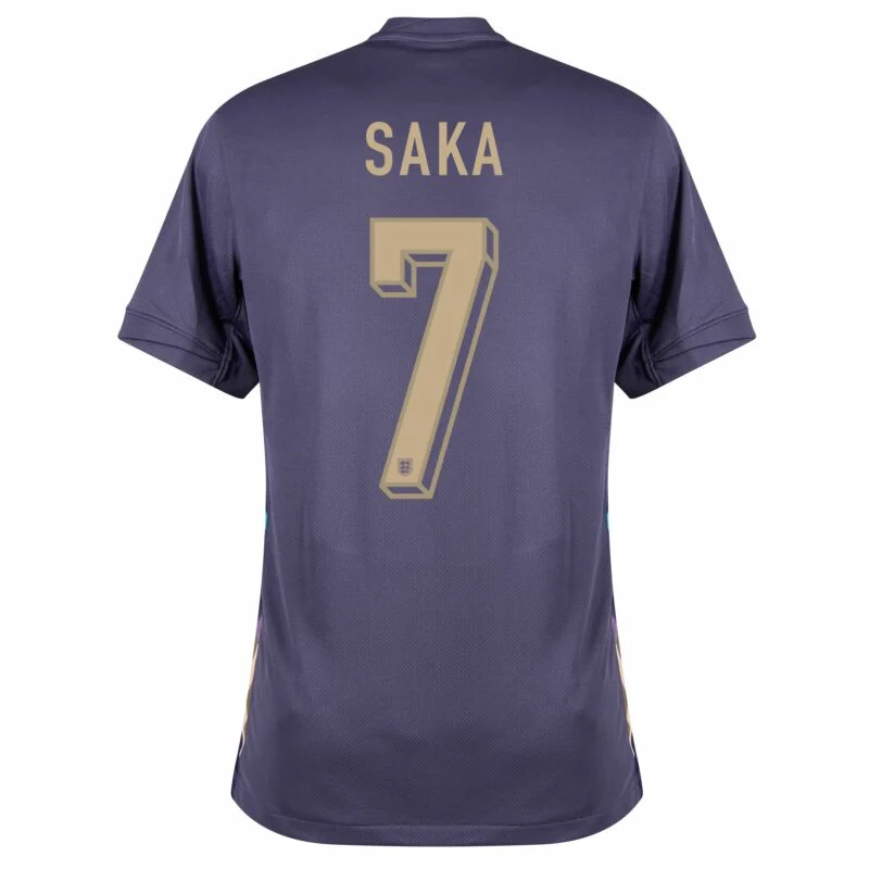 1081-09372042c3 England Away Saka 7 Shirt 2024-2025 Player version Size:S-2XL Non-Customize - Image 2