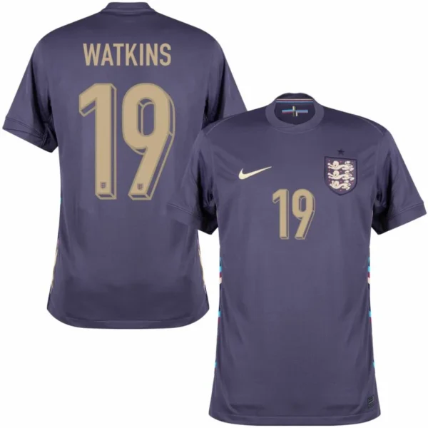 England Away Watkins 19 Shirt 2024-2025 Player version Size:S-2XL Non-Customize