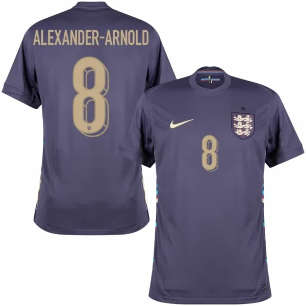 England Away Alexander-Arnold 8 Shirt 2024-2025 Player version Size：S-2XL Non-Customize