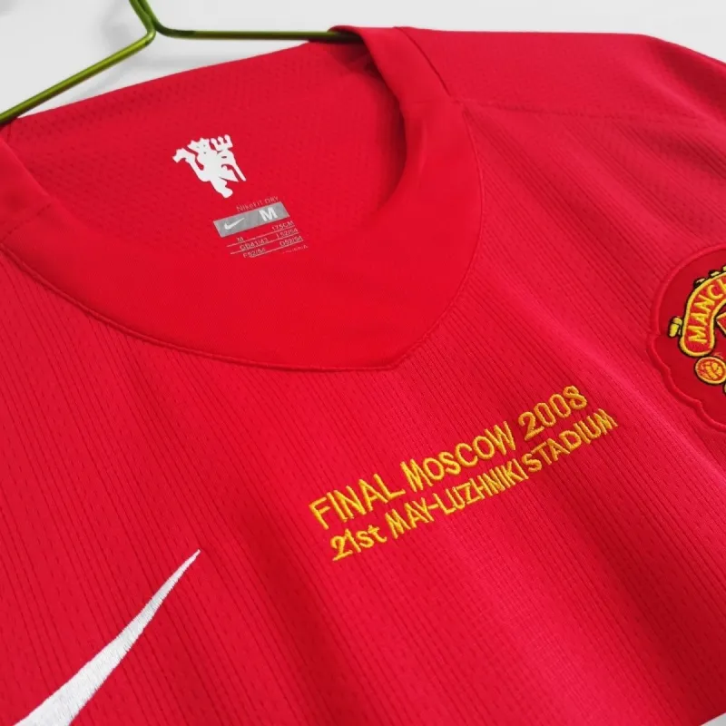 10ba3d2dab 2007-08 Manchester United Retro Long Sleeve Jersey UCL Final Home - Image 5