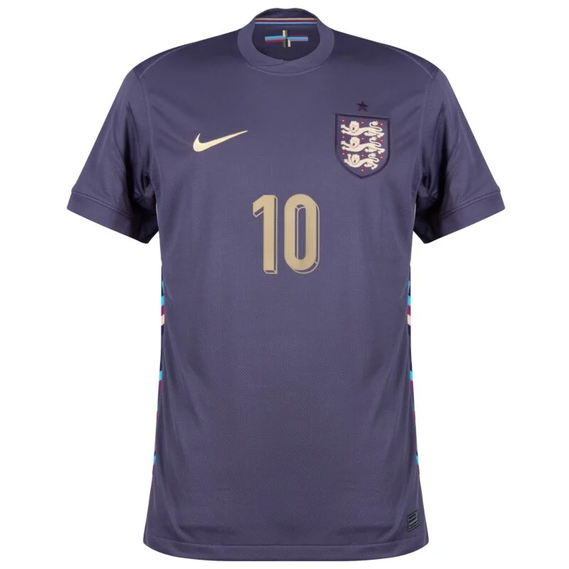 1101-0906433e8c England Away Bellingham 10 Shirt 2024-2025 Fan Size:S-2XL Non-Customize - Image 3