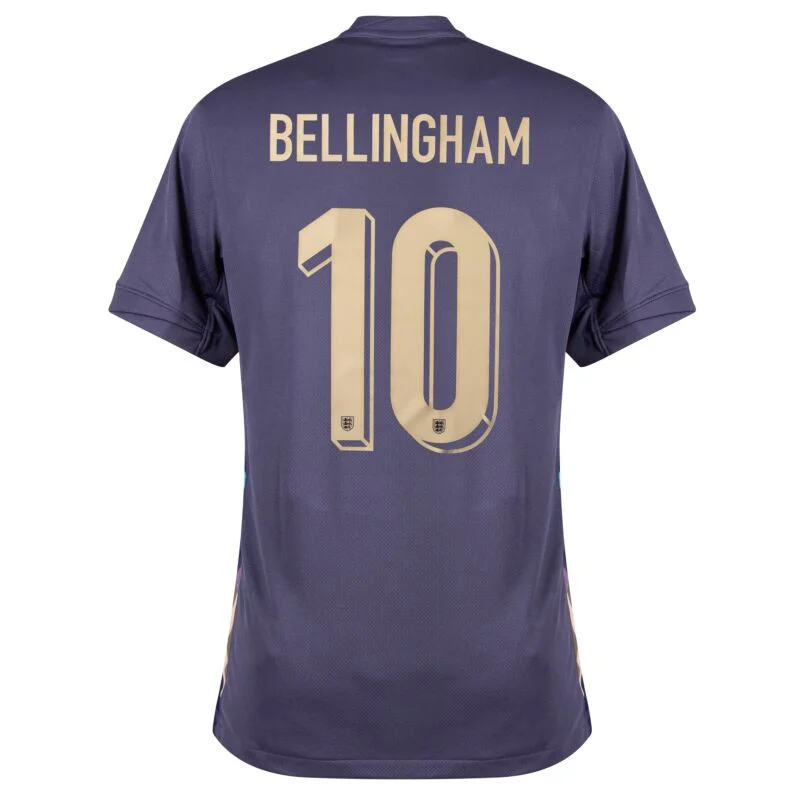 1111-090643aebb England Away Bellingham 10 Shirt 2024-2025 Fan Size:S-2XL Non-Customize - Image 2