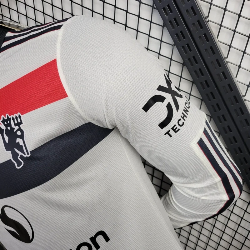 116 Manchester United Third Away Football Shirt  Long Sleeve Jersey Player Version 24-25 - Image 6