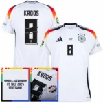 Germany Home Kroos 8 Shirt  2024 Fan Size：S-2XL  Non-Customize