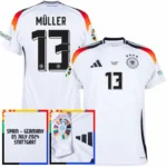 Germany Home Müller 13 Shirt  2024 Player version Size：S-2XL  Non-Customize