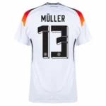 Germany Home Müller 13 Shirt  2024 Player version Size：S-2XL  Non-Customize - Image 3