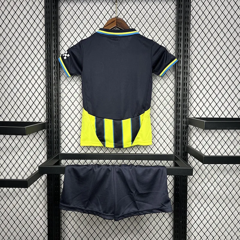 1207b2e973 24-25 Manchester City Away Kids Kit Jersey+Shorts - Image 3