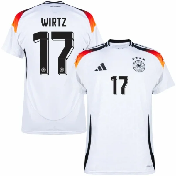 Germany Home Wirtz 17 Shirt  2024 Player version Size：S-2XL  Non-Customize