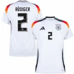 Germany Home Rüdiger 2 Shirt  2024 Player version Size：S-2XL  Non-Customize