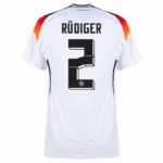 Germany Home Rüdiger 2 Shirt  2024 Fan Size：S-2XL  Non-Customize - Image 2