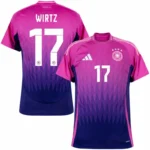 Germany Away  Wirtz 17 Shirt  2024 Fan Size：S-2XL  Non-Customize