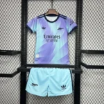 24-25 Arsenal Third Away Soccer Kids Kit Jersey+Shorts - Image 2