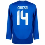 Italy Natio Home Long sleeve  Chiesa 14 Shirt 2024-2025 Fan Size：S-2XL Non-Customize - Image 2