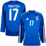 Italy Natio Home Long sleeve  Frattesi 17 Shirt 2024-2025 Fan Size：S-2XL Non-Customize
