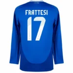 Italy Natio Home Long sleeve  Frattesi 17 Shirt 2024-2025 Fan Size：S-2XL Non-Customize - Image 2