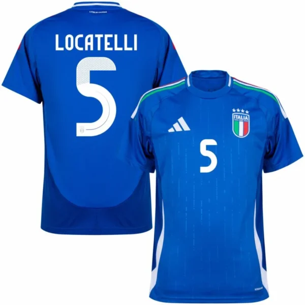 Italy Natio Home Locatelli 5 Shirt 2024-2025 Player version Size：S-2XL Non-Customize