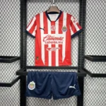 24-25 Chivas Home Soccer Kids kit Jersey+Shorts - Image 2