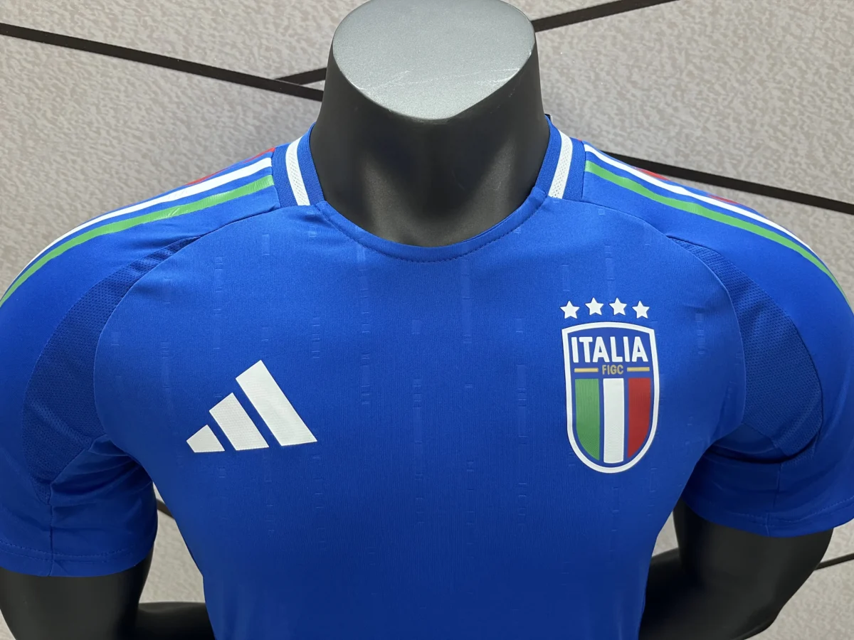 Italy Natio Home Chiesa 14 Shirt 2024-2025 Player version Size：S-2XL Non-Customize - Image 5