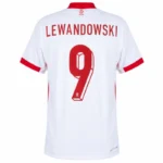 Poland Nation Home Lewandowski 9 Shirt Euro 2024-2025 Fan / Player version  Size：S-2XL Non-Customize - Image 2