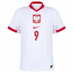 Poland Nation Home Lewandowski 9 Shirt Euro 2024-2025 Fan / Player version  Size：S-2XL Non-Customize - Image 4