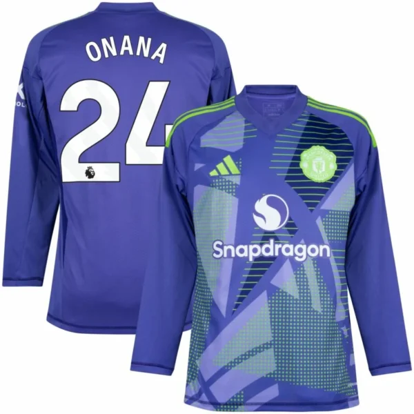 Manchester United long sleeved Onana 24 Shirt 2024-2025  Size：S-2XL
