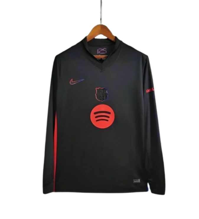 1680686243 Barcelona Away Long Sleeve Jersey 2024-25 - Image 1