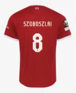2023-24 M.SALAH #11 VIRGIL #4 SZBOSZLAI #8 MAC ALLISTER #10 Liverpool Home Jersey - Image 4